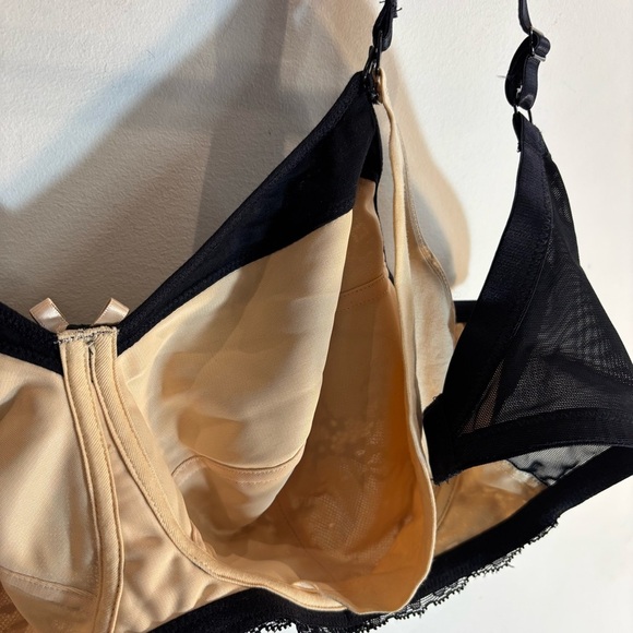 PANACHE Sz 40FF Sophie Black Nude Lace Nursing Bra NEW WITH TAG - Picture 6 of 10